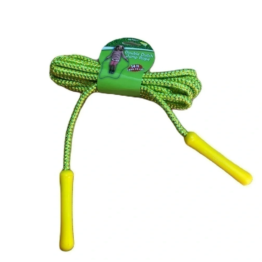 Jump Rope 14” Double Dutch NEW Yellow Green Outdoor